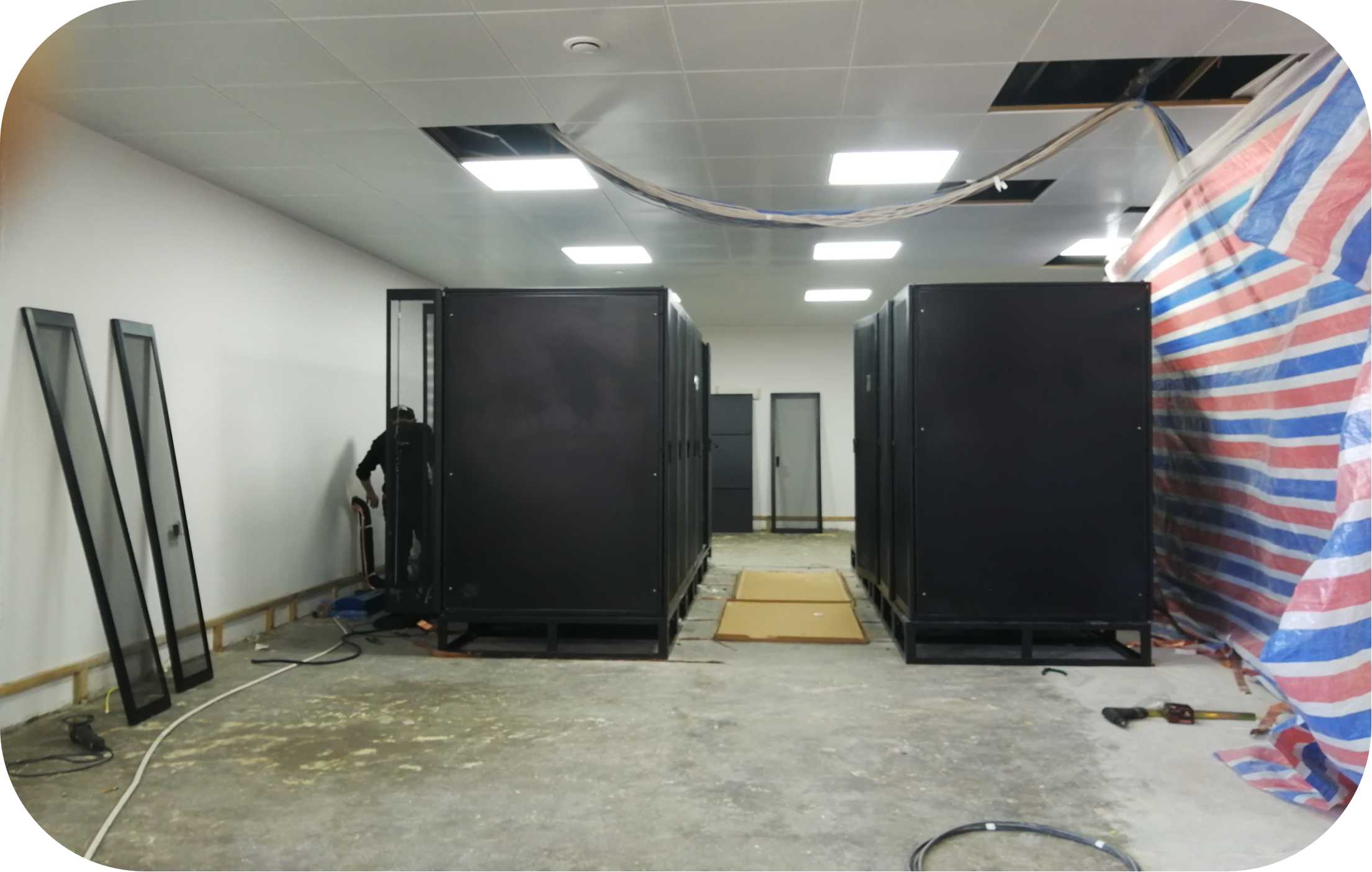 模块化冷通道安装